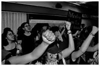 Protesta feminista en el metro